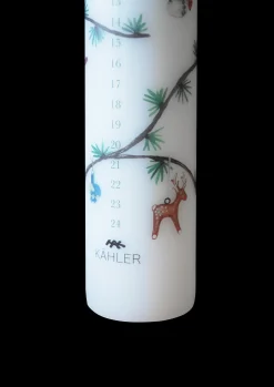 Kähler Hammershøi Christmas Kalenderlys 2024 Ø5 cm hvid deko Best