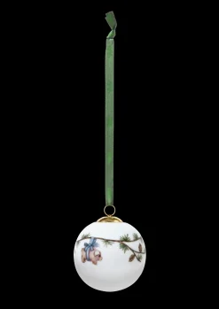 Kähler Hammershøi Christmas Kugle 2023 Ø6 cm hvid m. deko Outlet