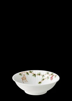 Kähler Hammershøi Christmas Skål Ø16 cm hvid m. deko 2 stk. Outlet