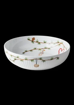 Kähler Hammershøi Christmas Skål Ø30 cm hvid m. deko Outlet