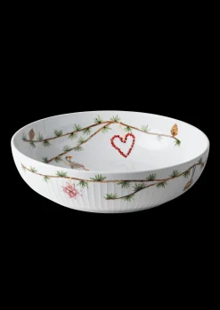 Kähler Hammershøi Christmas Skål Ø30 cm hvid m. deko Outlet