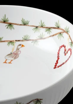 Kähler Hammershøi Christmas Skål Ø30 cm hvid m. deko Outlet