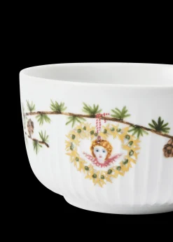 Kähler Hammershøi Christmas Skål 2024 Ø12 cm hvid m. deko Discount