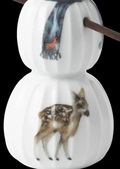 Kähler Hammershøi Christmas Snemand H11.5 hvid m. deko Outlet