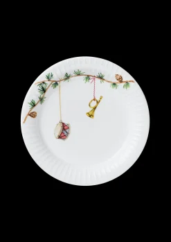 Kähler Hammershøi Christmas Tallerken Ø19 cm hvid m. deko
