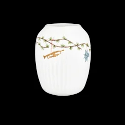 Kähler Hammershøi Christmas Vase H21 hvid m. deko | Køb her Sale