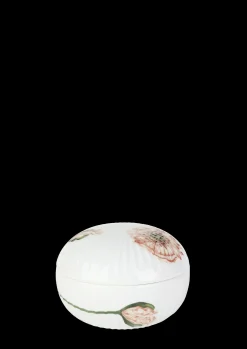 Kähler Hammershøi Poppy Bonbonniere Ø12 cm hvid m. deko New