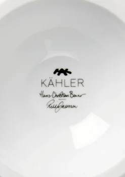 Kähler Hammershøi Poppy Opsats Ø16 cm hvid m. deko | Køb her Outlet