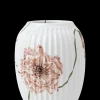 Kähler Hammershøi Poppy Vase H21 hvid m. deko | Køb her Best