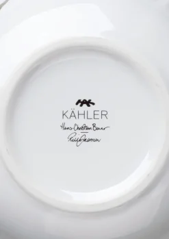 Kähler Hammershøi Poppy Vase H21 hvid m. deko | Køb her Best