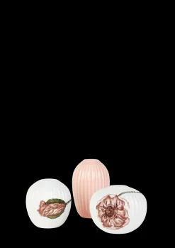 Kähler Hammershøi Poppy Vase miniature hvid m. deko 3 stk. Sale