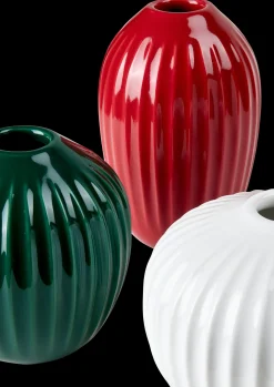 Kähler Hammershøi Vase miniature rød/grøn/hvid 3 stk. Online