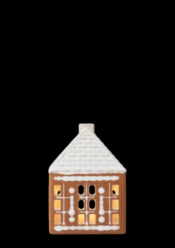 Kähler Lyshus lille i brun fra serien Gingerbread | Køb her Outlet