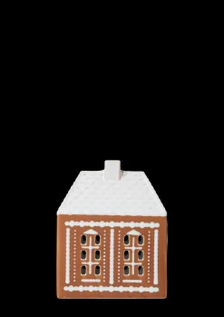 Kähler Lyshus mellem i brun fra serien Gingerbread | Køb her Outlet