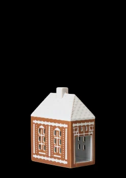 Kähler Lyshus mellem i brun fra serien Gingerbread | Køb her Outlet
