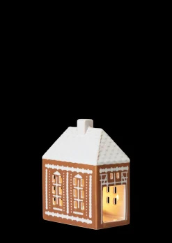 Kähler Lyshus mellem i brun fra serien Gingerbread | Køb her Outlet