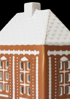 Kähler Lyshus mellem i brun fra serien Gingerbread | Køb her Outlet