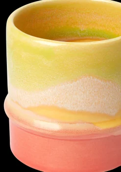Kähler Poppery Krus 36 cl yellow/apple green/pink New