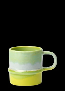 Kähler Poppery Krus med hank 35 cl apple green/mint Best