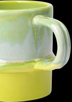 Kähler Poppery Krus med hank 35 cl apple green/mint Best