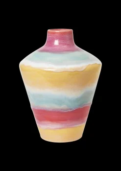 Kähler Poppery Vase med æble H32 cm pink/mint/gul | Køb nu New