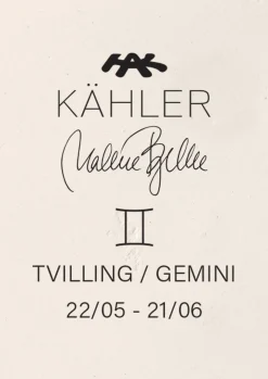 Kähler Tvilling H24 i hvid fra serien Astro | Køb her Outlet