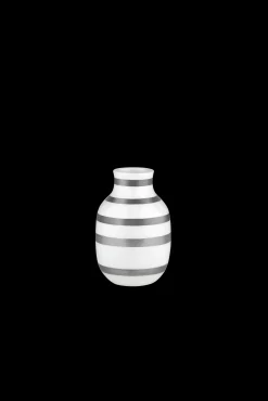 Kähler Vase H12.5 cm i sølv fra serien Omaggio | Køb her Outlet