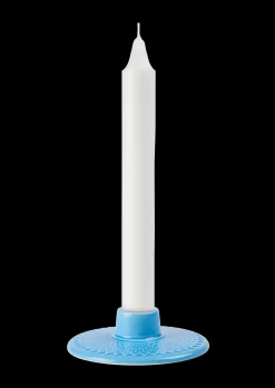 Lyngby Porcelæn Kronelysestage H3 cm i blå | Køb her Online