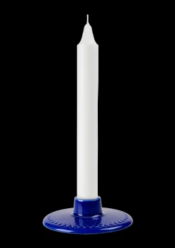 Lyngby Porcelæn Kronelysestage H3 cm i blå | Køb her Hot