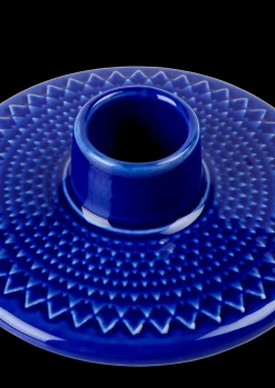 Lyngby Porcelæn Kronelysestage H3 cm i blå | Køb her Hot