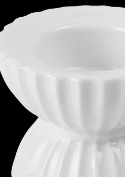 Lyngby Porcelæn Lyngby Tura Fyrfadsstage Ø8 cm hvid | Køb nu New