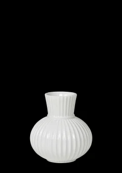 Lyngby Porcelæn Lyngby Tura Vase H14.5 hvid porcelæn New