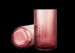Lyngby Porcelæn Lyngby Vase burgundy mundblæst glas Sale