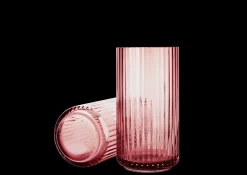 Lyngby Porcelæn Lyngby Vase burgundy mundblæst glas Clearance