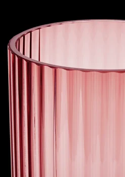 Lyngby Porcelæn Lyngby Vase burgundy mundblæst glas Clearance