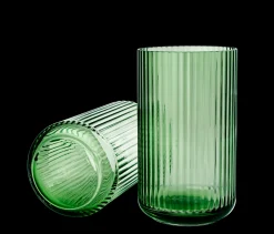 Lyngby Porcelæn Lyngby Vase copenhagen green mundblæst glas New