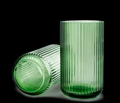 Lyngby Porcelæn Lyngby Vase copenhagen green mundblæst glas New