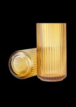 Lyngby Porcelæn Lyngby Vase H20.5 amber mundblæst glas Discount