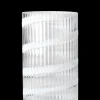Lyngby Porcelæn Lyngby Vase H25 cm swirl hvid mundblæst glas New