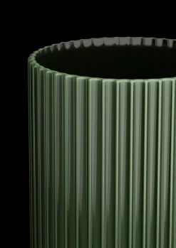 Lyngby Porcelæn Lyngby Vase H31 cm mørk grøn porcelæn