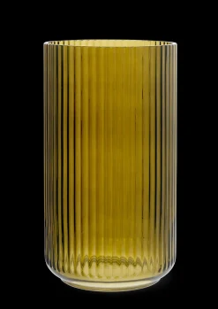 Lyngby Porcelæn Lyngby Vase H31 olivengrøn mundblæst glas Sale