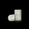 Lyngby Porcelæn Lyngby Vase H38 smoke mundblæst glas Discount