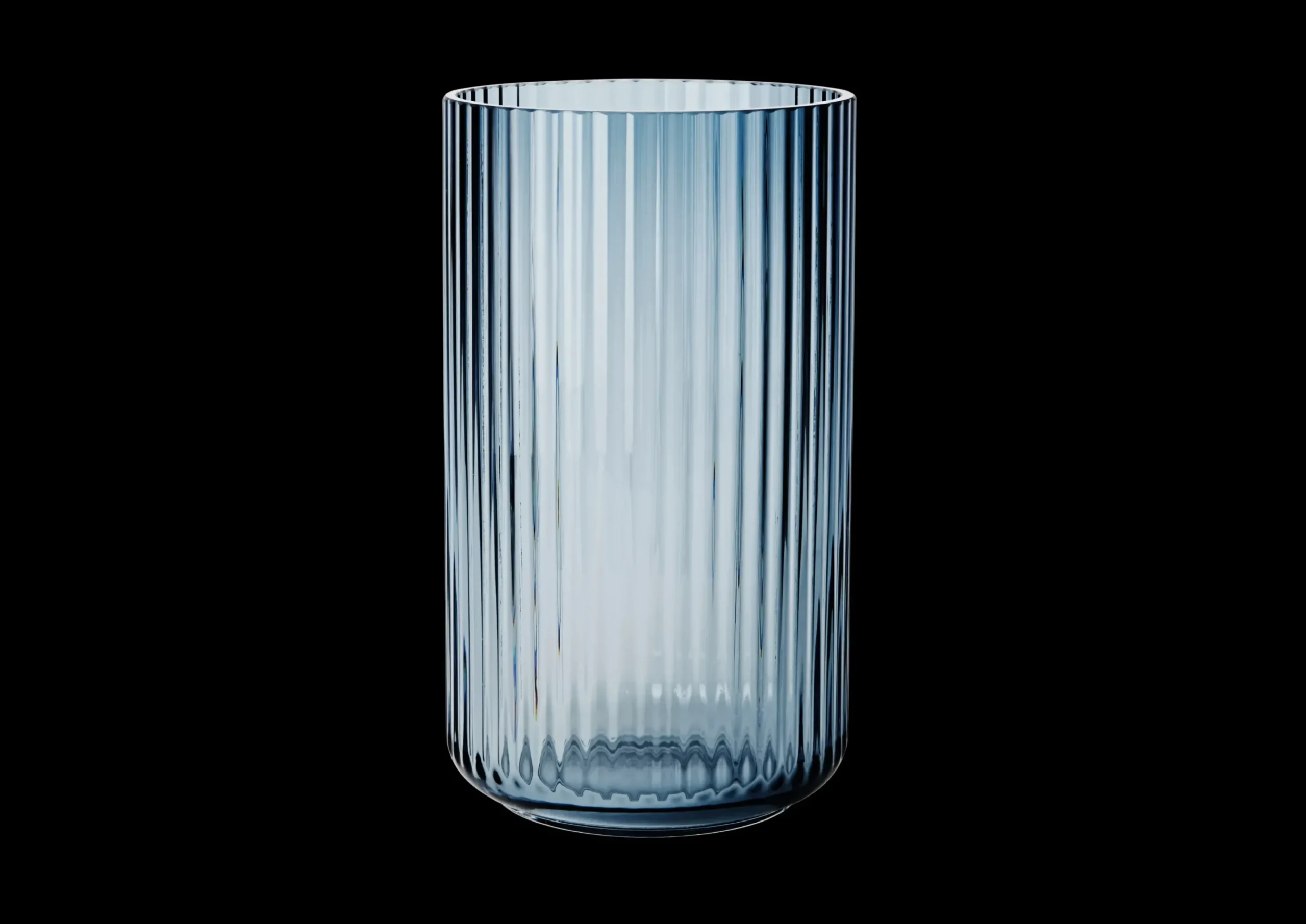 Lyngby Porcelæn Lyngby Vase midnight blue mundblæst glas Online
