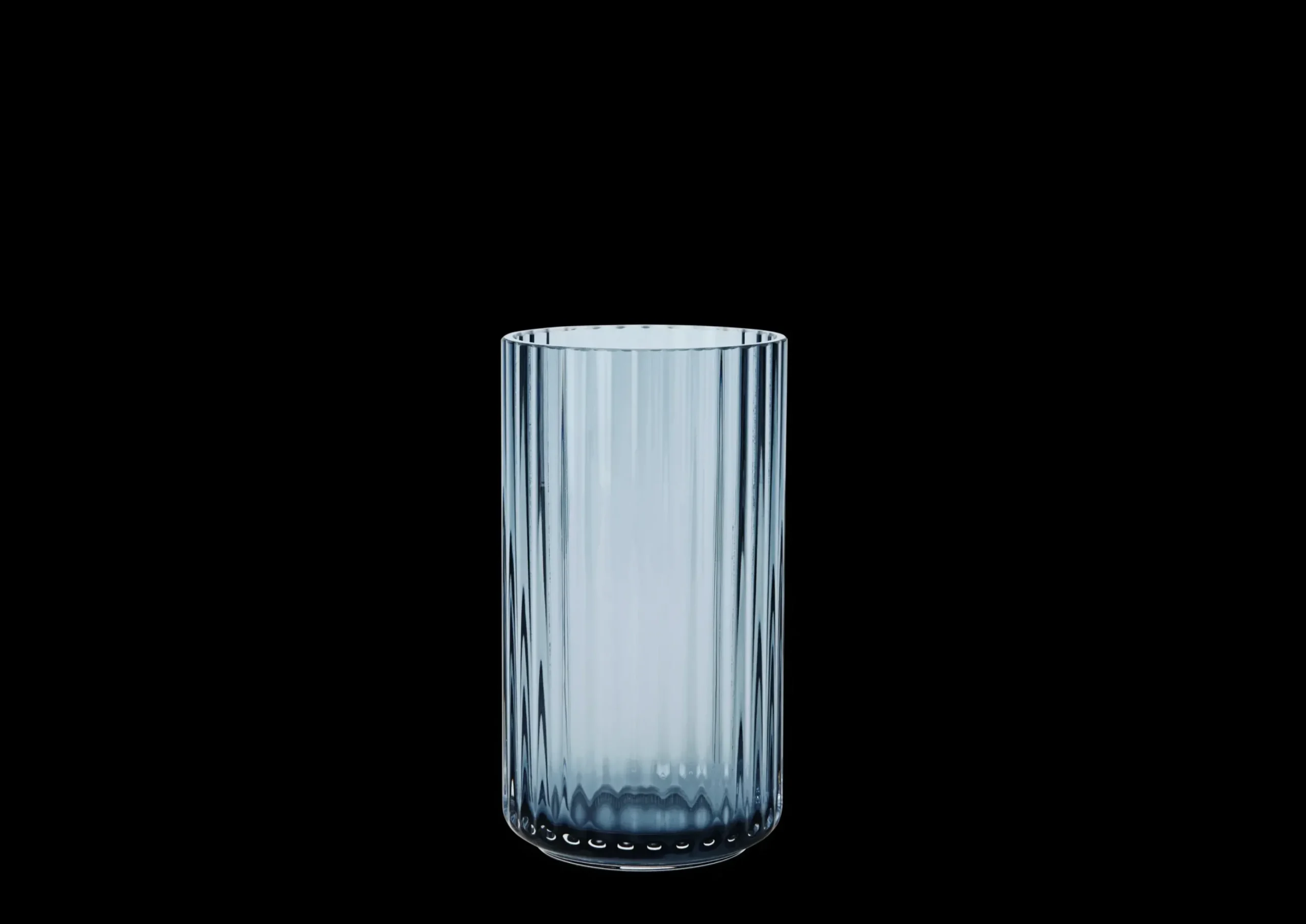 Lyngby Porcelæn Lyngby Vase midnight blue mundblæst glas Online
