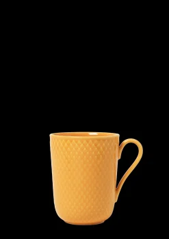 Lyngby Porcelæn Rhombe Color Krus med hank 33 cl gul Online