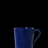 Lyngby Porcelæn Rhombe Color Krus med hank 33 cl mørk blå Best