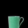 Lyngby Porcelæn Rhombe Color Krus med hank 33 cl grøn Clearance