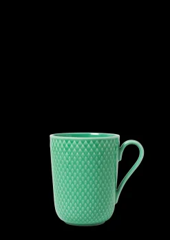 Lyngby Porcelæn Rhombe Color Krus med hank 33 cl grøn Clearance