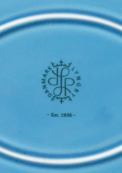 Lyngby Porcelæn Rhombe Color Ovalt serveringsfad blå Sale