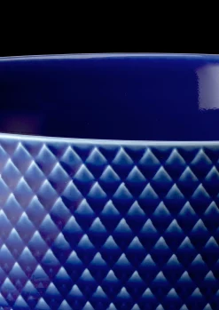 Lyngby Porcelæn Rhombe Color Serveringsskål Ø22 cm mørk blå Online